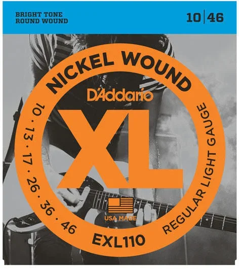D’Addario EXL110 Nickel Wound Regular Light 10-46 Electric Guitar strings