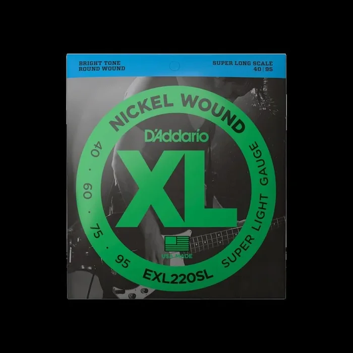 D’Addario EXL220SL 40-95 Super Light Super Long Scale Bass Guitar Strings