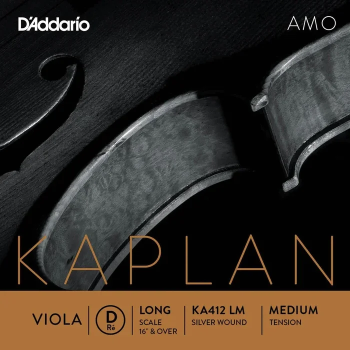 D’Addario Kaplan Amo Viola D String, Long Scale, Medium Tension