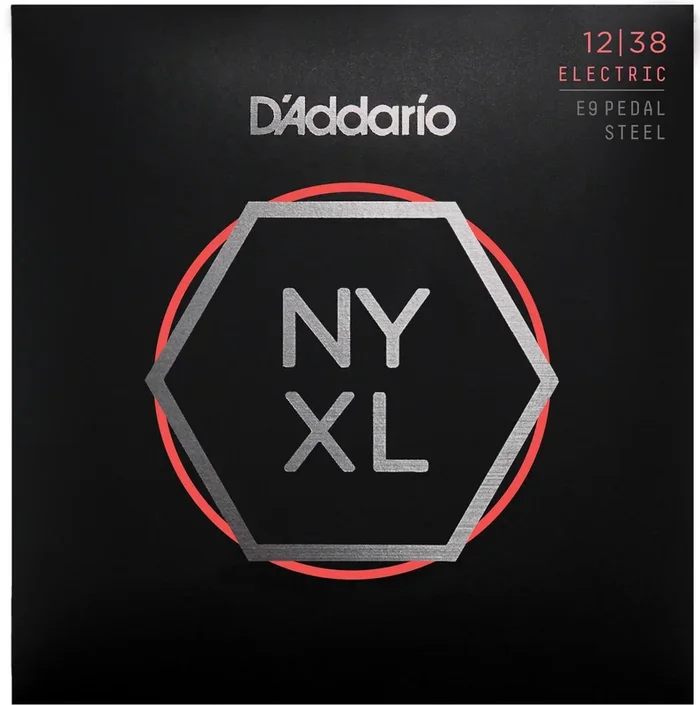 D’Addario NYXL1238PS Nickel Wound Pedal Steel Guitar Strings, Custom Light, 12-38