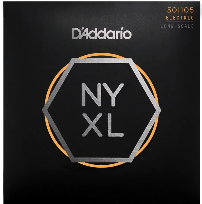 D’Addario NYXL50105 Nickel Wound Bass Guitar Strings, Medium, 50-105, Long Scale