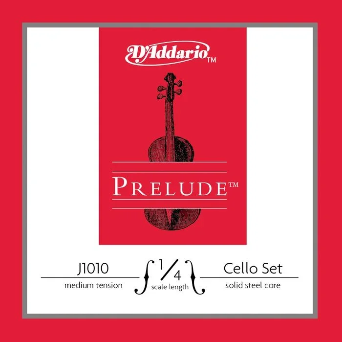 D’Addario Prelude Cello String Set 1/4″” Scale Medium Tension