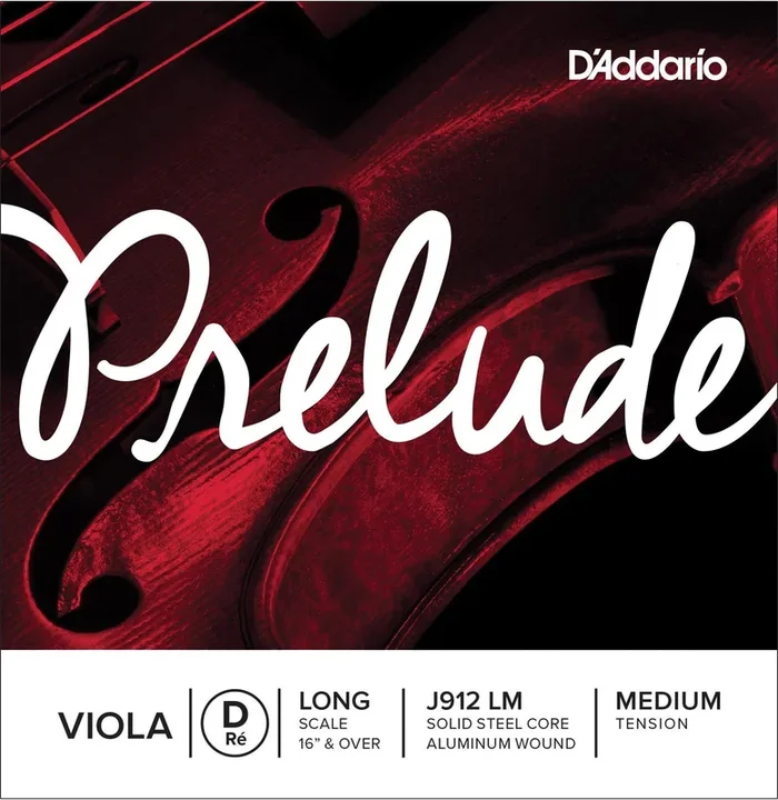 D’Addario Prelude Viola Single D String, Long Scale, Medium Tension