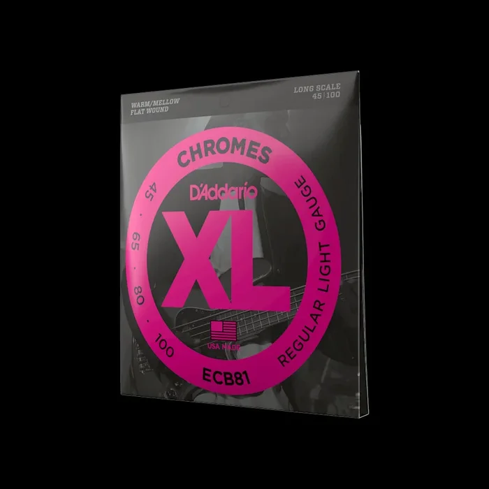 D’Addario XL Chromes 45-100 Regular Light Long Scale Bass Strings