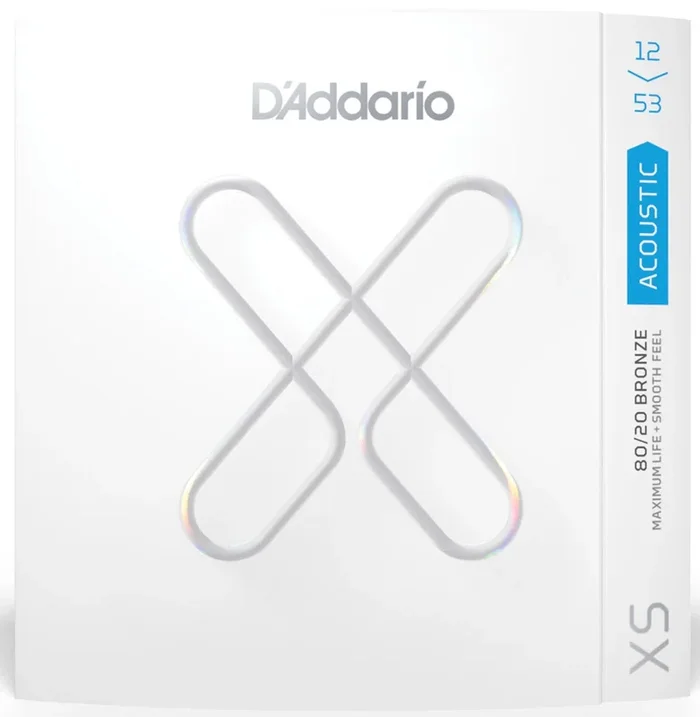 D’addario XS 80/20 Acoustic 3-Pack Coated Strings 12-53