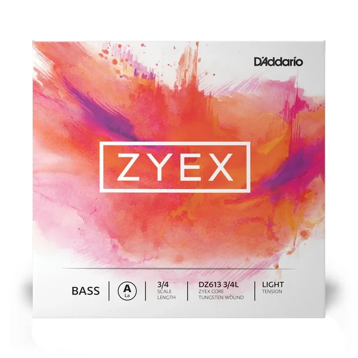 D’Addario Zyex Bass Single A String 3/4 Scale Light Tension