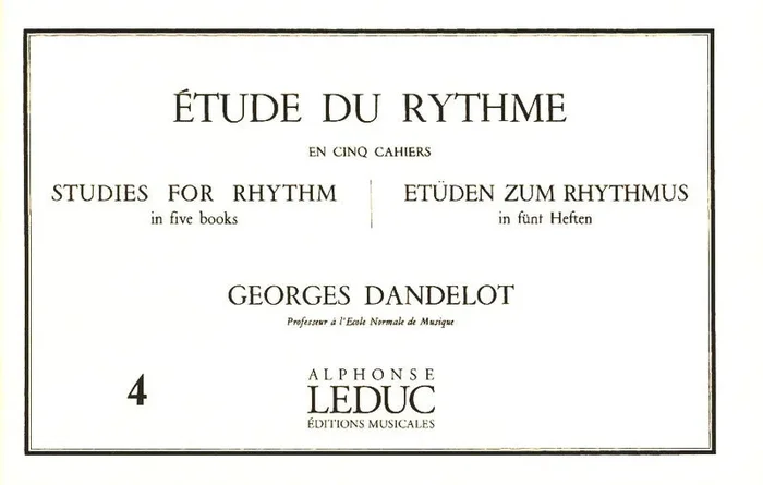 Dandelot: Étude du Rythme – Volume 4