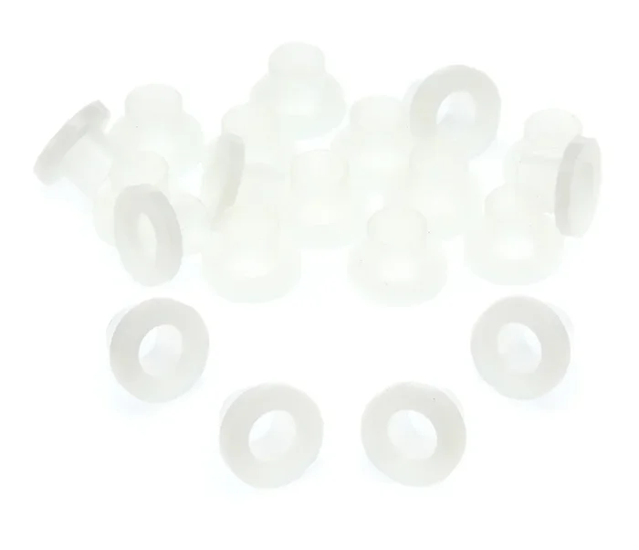 Danmar 20 Pack Nylon Tension Rod Washers – Silver