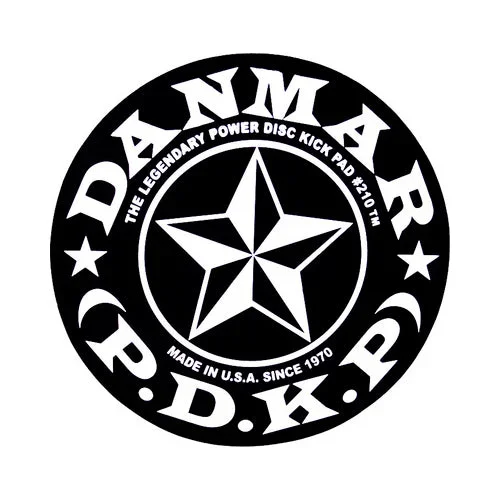 Danmar 210STR Bass Drum Impact Click Pad with Star Pattern