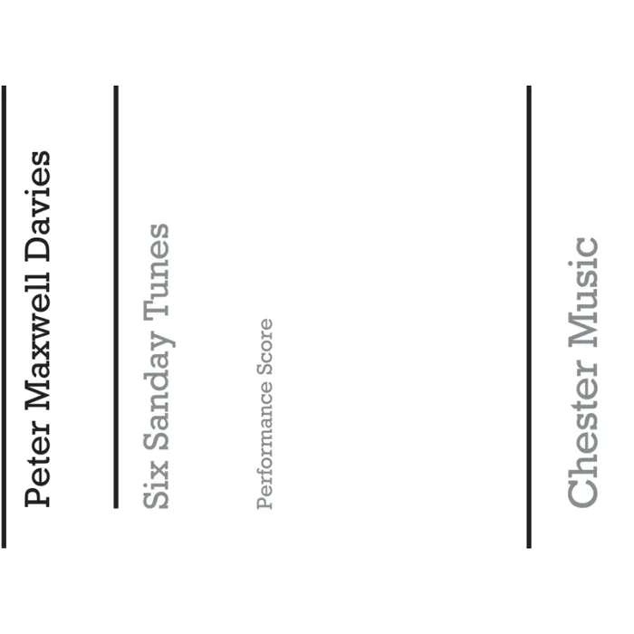 Davies, Peter Maxwell – Six Sanday Tunes (Three Violins Performance Score)