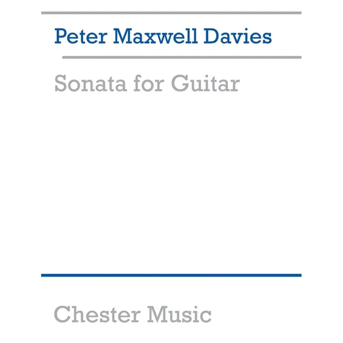 Davies, Peter Maxwell – Sonata For Guitar