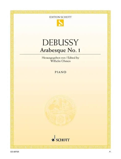 Debussy, Claude : Debussy, Claude : Arabesque No. 1, – piano – Schott Digital