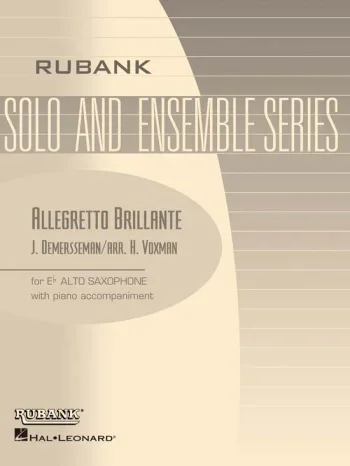 Demersseman : Allegretto Brilliante, Op 46 For Alto Saxophone & Piano