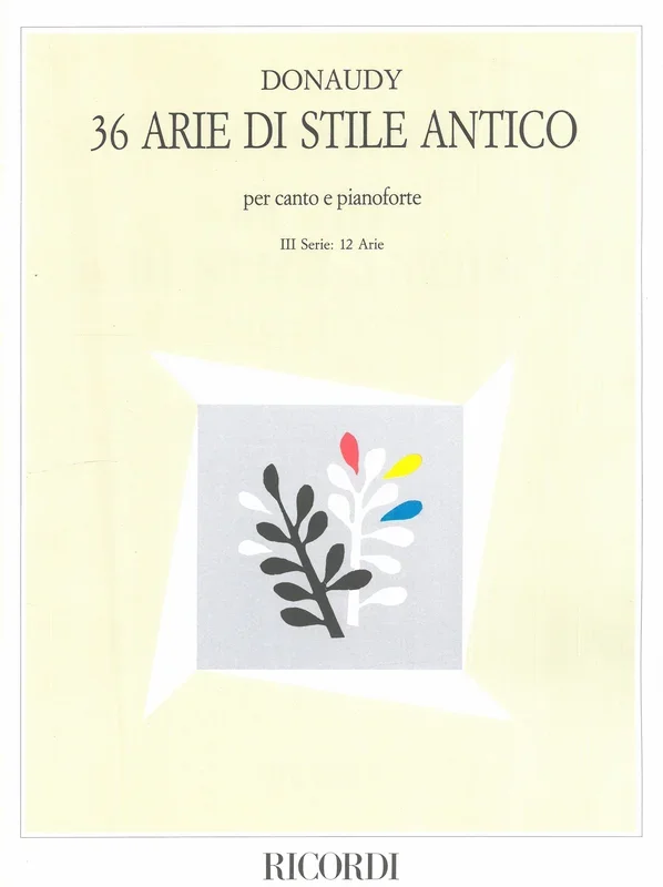 Donaudy: 36 Arie nello stile antico – Volume 3