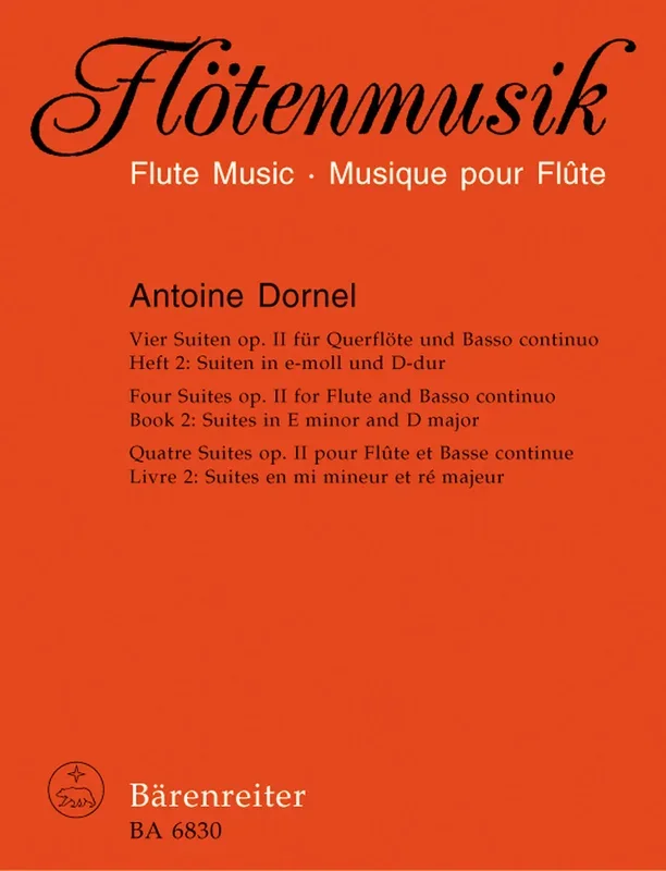 Dornel: Vier Suiten (Four Suites) Op 2 for Flute & Basso Continuo – Book 2