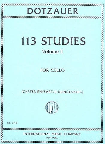 Dotzauer : 113 Studies Book 2 Cello Solo (International)