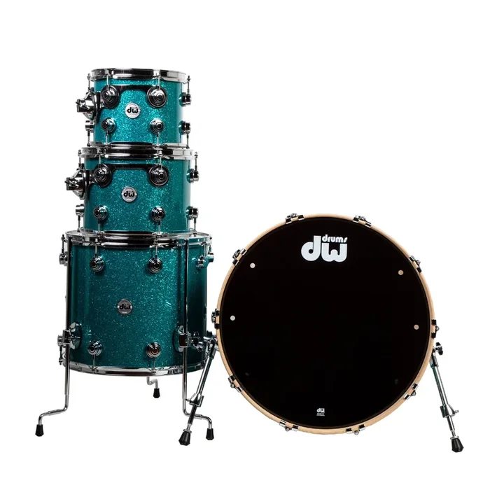 Drum Workshop Collectors Series 333 Series Shell – Teal Glass