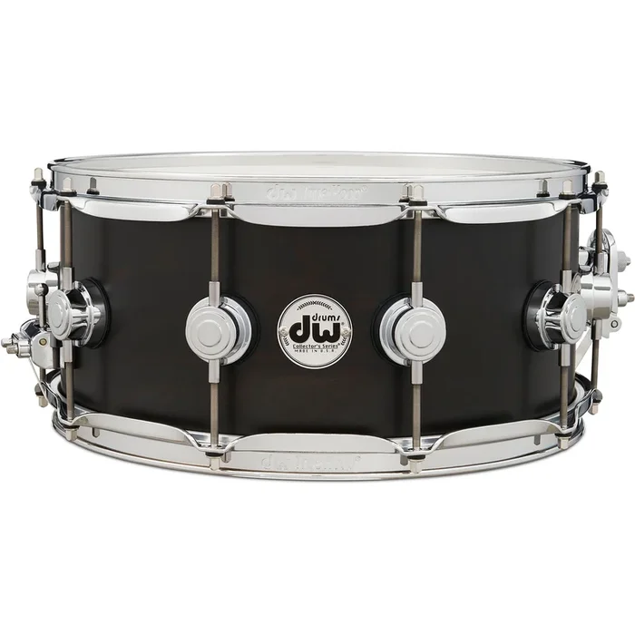 Drum Workshop Collectors Series 6×14 Ebony Satin Classic Snare Drum