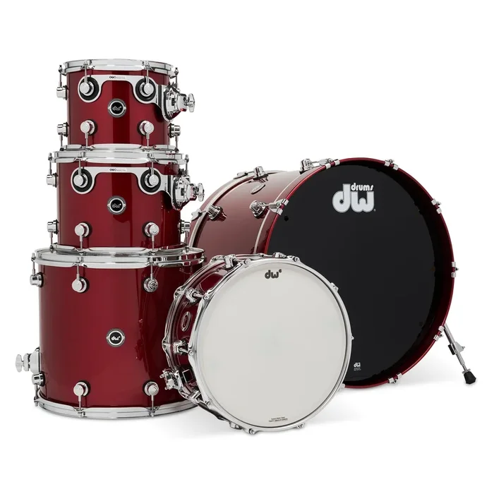 Drum Workshop DEKTLC05TBBCM DWe 5pc Shell Pack, Black Cherry Metallic