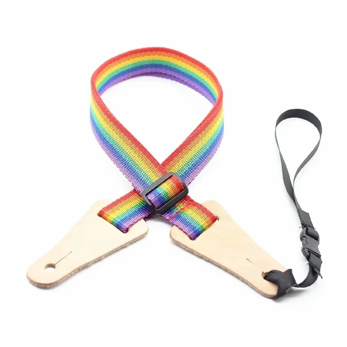 DSL Straps Bluegrass Series Poly Ukulele Strap 1in – Rainbow