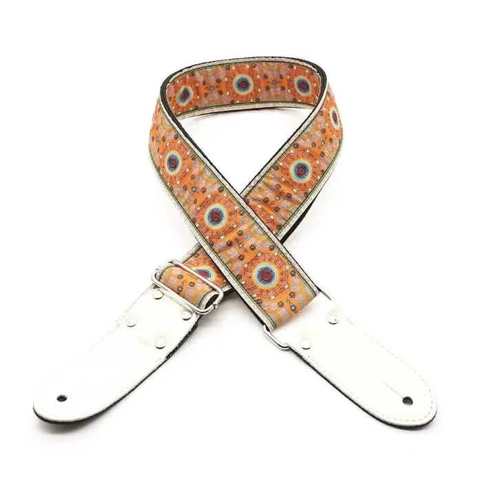 DSL Straps Weaving Series Jacquard Weaving Guitar Strap 2in – SAL Orange
