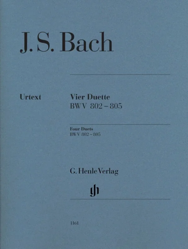 Duets 4 Bwv 802-805 Without Fingering (Softcover Book)