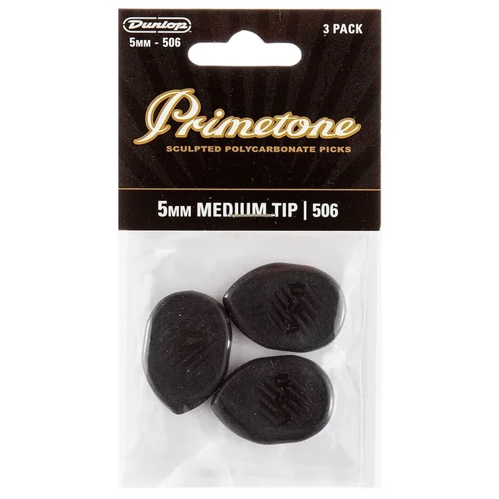 Dunlop 5mm Medium Tip Primetone Guitar Picks 3 Pack – 477P506