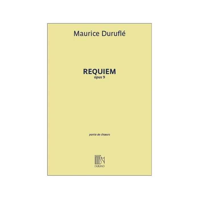 Duruflé, Maurice – Requiem Opus 9 – Choral Score