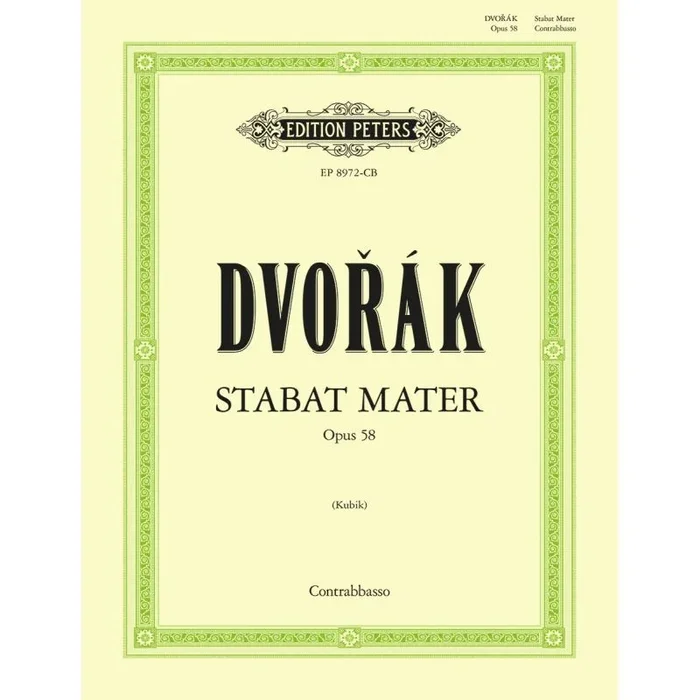 Dvořák, Antonín – Stabat Mater (Double Bass)