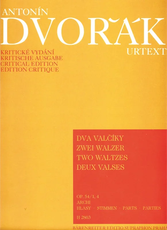 Dvořák: Two Waltzes, Op. 54, Nos. 1 & 4 (arr. for string quartet)