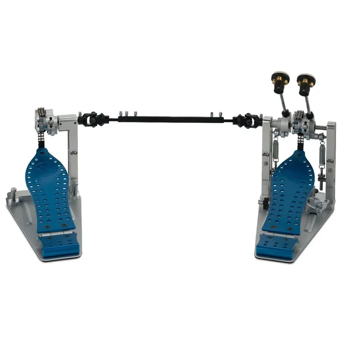 DW MFG Series Machined Chain Drive Double Pedal w/ Bag, Blue Edition