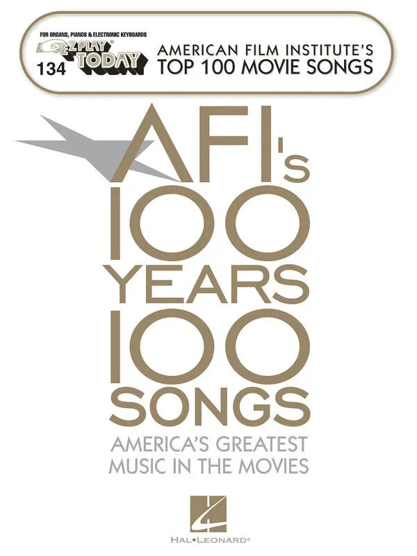 E-Z Play Piano 134, AFI’s Top 100 Movie Songs