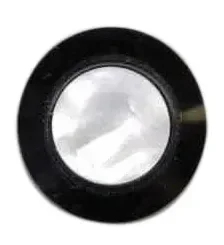 Eagle Control Knob Bell Style Black White Pearloid Top
