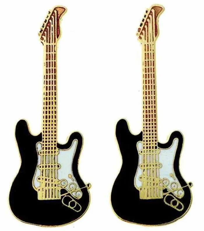 Earrings Strat Black With Post