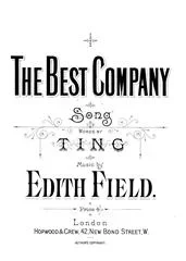 Edith Field : Edith Field : The Best Company – Piano, Voice – Faber Digital