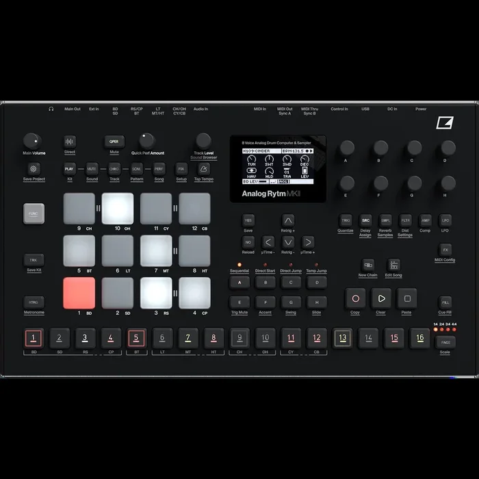 Elektron Analog Rytm MKII Black 8-Voice Drum Machine