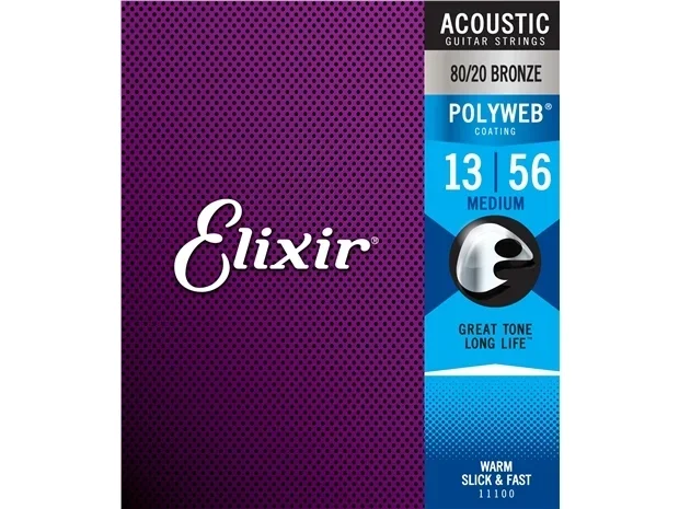 Elixir : #11100: Acoustic Poly Medium 13-56