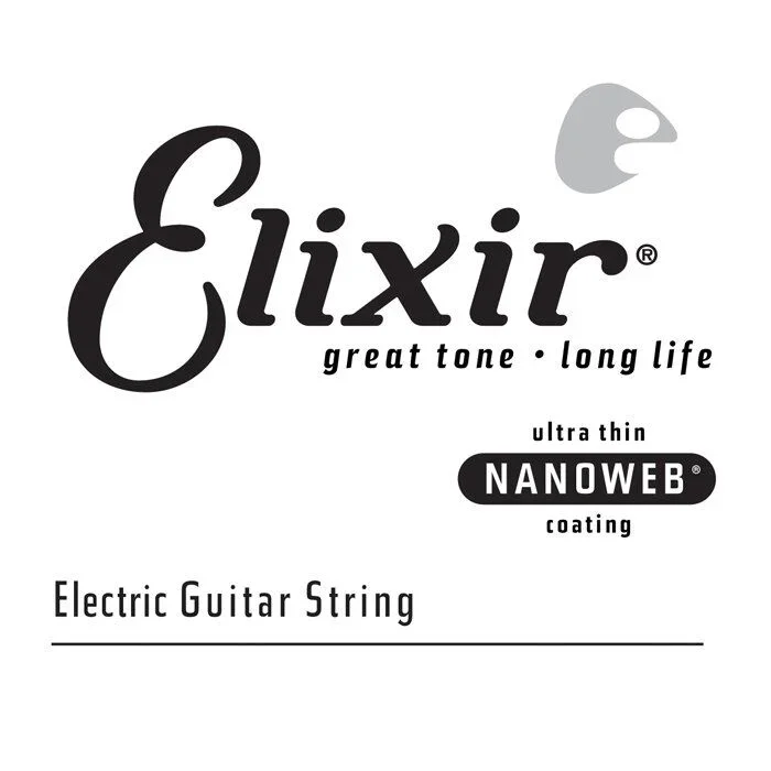 Elixir 15228 Nanoweb Single Electric Guitar String .028 Gauge