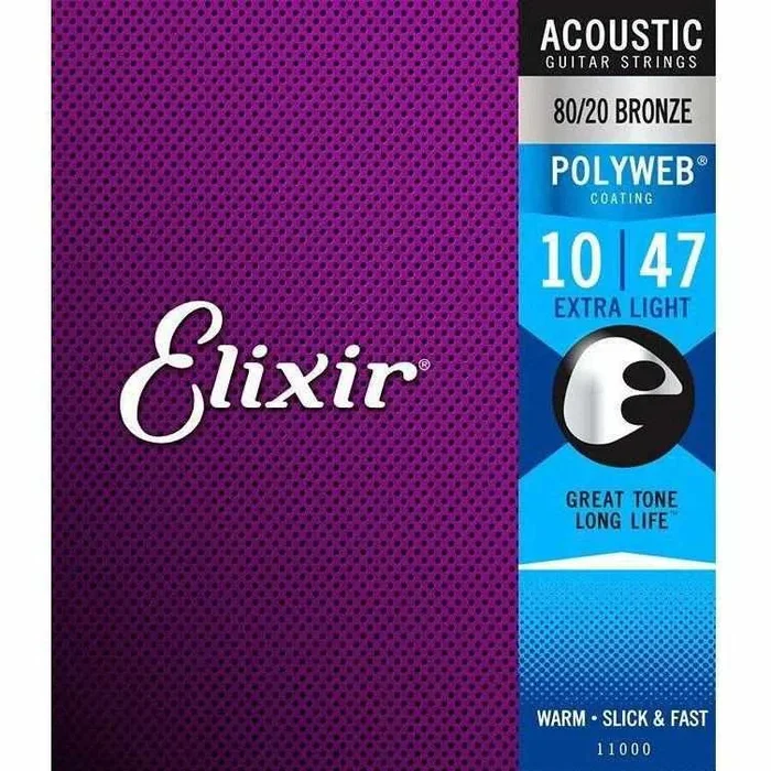 Elixir PolyWeb 80/20 Acoustic Extra Light 10-47, 11000