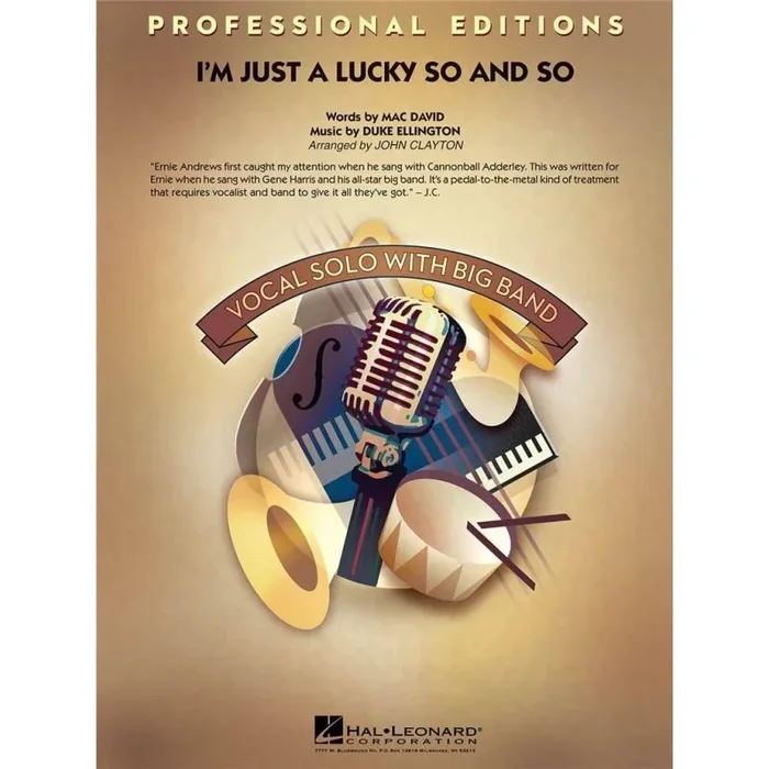 Ellington & David – I’m Just a Lucky So and So (Key: F)