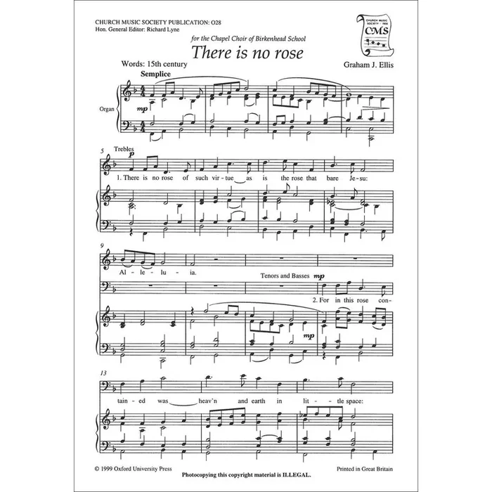 Ellis, Graham J. – There is no rose