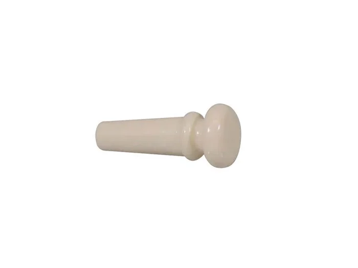 Endpin, plastic, folk model (violin shape), 12-pack, ivory