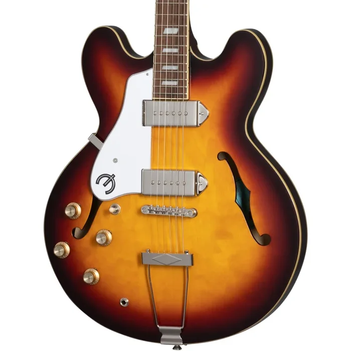 Epiphone Casino Left Handed Hollow Body Electric Guitar – Vintage Sunburst