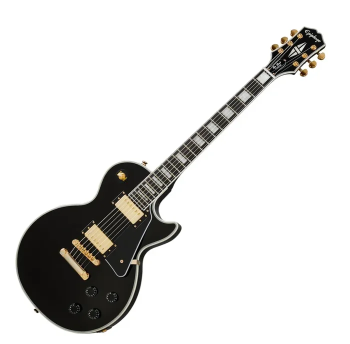Epiphone Les Paul Custom Electric Guitar in Ebony – EILCEBGH