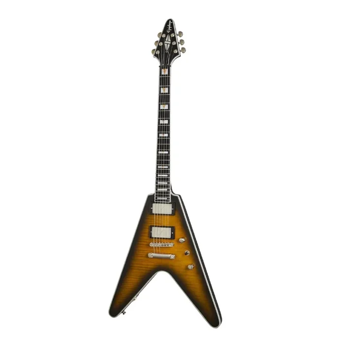 Epiphone Prophecy Flying V Electric Guitar – Yellow Tiger Aged Gloss