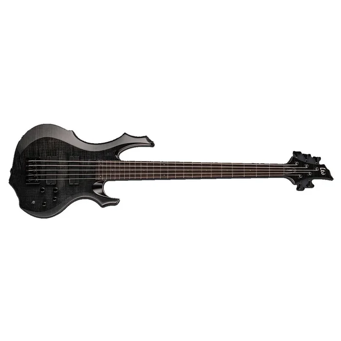 ESP LTD F-1005 Bass Guitar 5-String Flamed Maple See Thru Black w/ Fishmans – LF-1005FMSTBLK