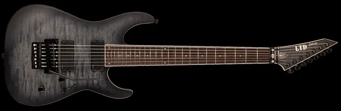ESP LTD M-1007FR 7 String Electric Guitar See Thru Black Sunburst Satin