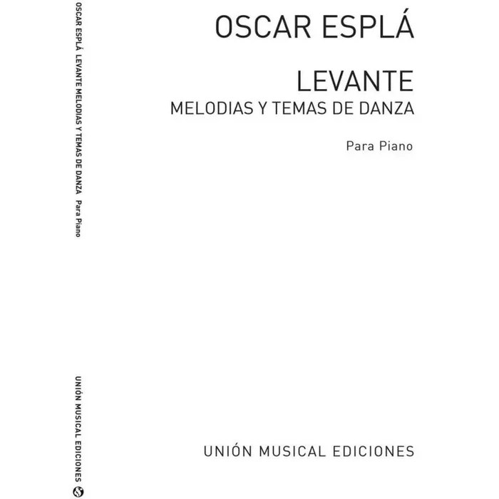 Espla, Oscar – Levante Melodias Y Temas De Danza Piano