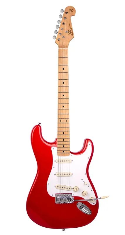 Essex Vintage Style Electric Guitar Traditional 60Ç?s Style Solid Basswood Body ( Candy Apple Red )