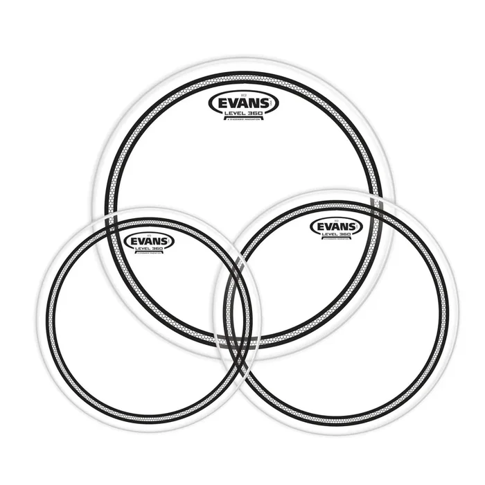 Evans EC2 Tompack, Clear, Standard (12 inch, 13 inch, 16 inch) *SKIN ONLY*